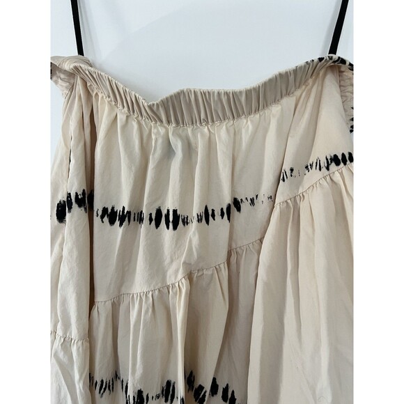 SWF Abode Maxi Skirt Cream Tie Dye Elastic Waist Size XS EUC - Picture 6 of 9